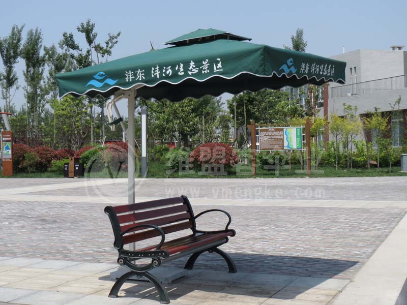 沣河生态景区遮阳伞2