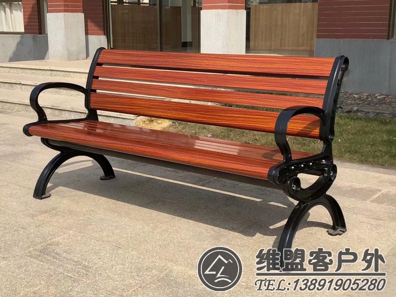 塑木公园椅 景区休闲椅2
